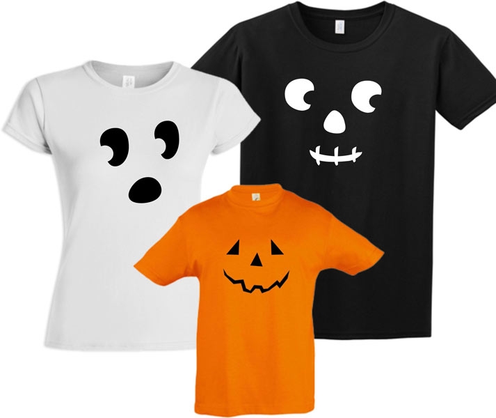 Семейные футболки "Monster face" halloween фото 0