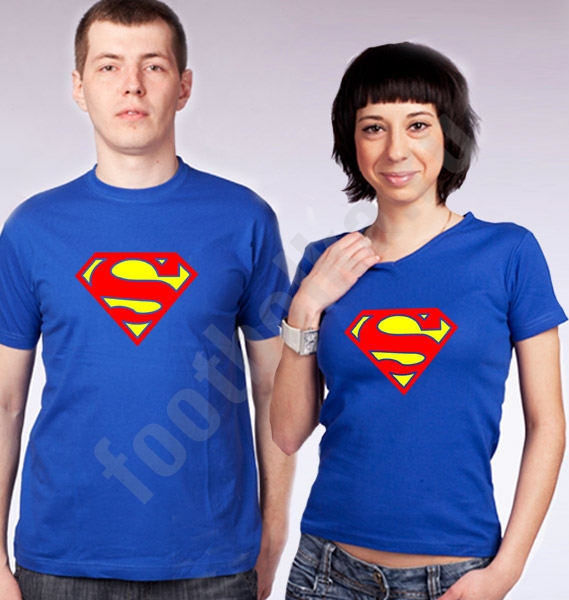 Парные футболки "Супермен" логотип фото 0
