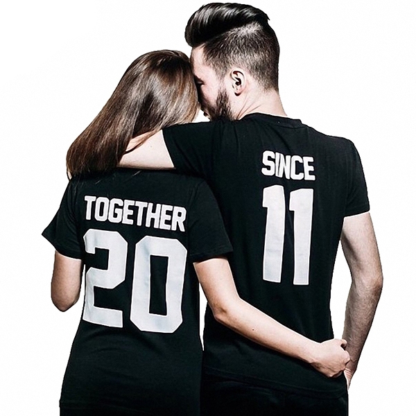 Парные футболки "Together since" (укажите год) фото 0