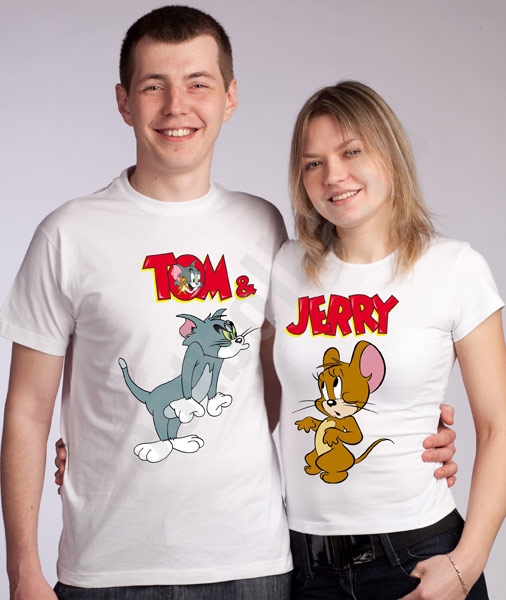 Футболки для влюбленных "Tom and Jerry" фото 0
