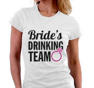 Футболка "Brides drinking team"
