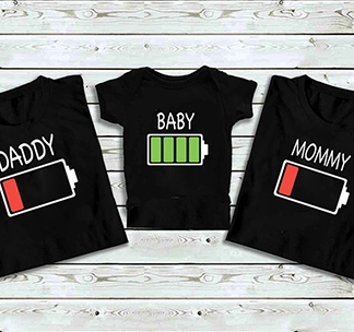 Семейные футболки "Energy Daddy, Mommy, Baby" alex