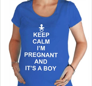 Футболка "Keep Calm i am Pregnant and its a Boy"