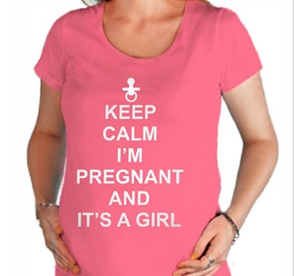 Футболка "Keep Calm i am Pregnant and its a Girl"