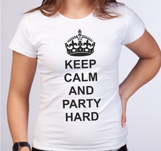 Футболка "Keep calm and party hard"