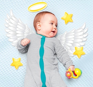 Набор элементов для детской фотосессии "Маленький ангел"