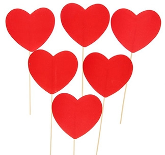 Набор фотобутафории "Сердца"