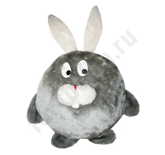 Игрушка-подушка "Серый заяц"