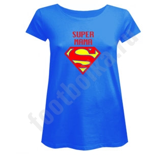 Футболка для беременных "Супер мама" супермен